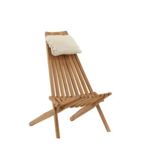 Rebellenclub Loungestoel Cream - Naturel HoutÊ