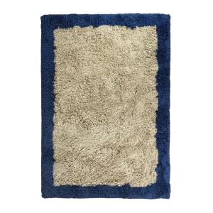 Interieur05 vloerkleed Pilo - hoogpolig - beige/blauw - 240 x 340 cm