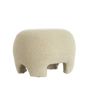 Light & Living poef ZENICA - 53x41x38 cm - wit