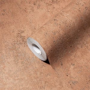 A.S. Création behang met structuur bruin en oranje - 53 cm x 10.05 m - AS-388322