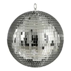 Mica Decorations Kerst Discobal - Ø25 cm - Zilver