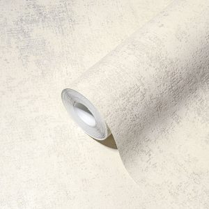 A.S. Création behang met structuur crème en wit - 53 cm x 10.05 m - AS-388331