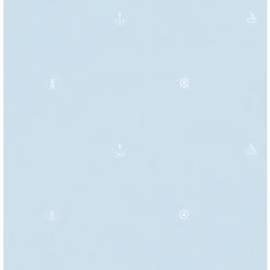 Sanders & Sanders behang symbolen blauw - 53 cm x 10 m - 640573