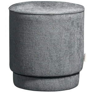 vtwonen poef Pearl - Chenille - Denim Melange - 36xØ60