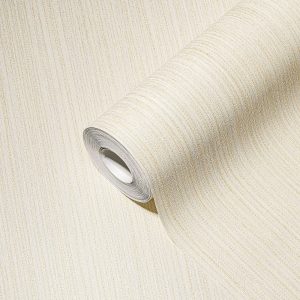 A.S. Création behang effen crème en goud - 53 cm x 10.05 m - AS-388197