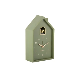 Karlsson wekker Modern Cuckoo Oro - groen - 15x11.5x20cm