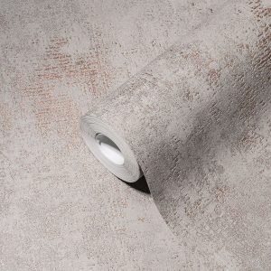 A.S. Création behang met structuur grijs, bruin en grijs - 53 cm x 10.05 m - AS-388328