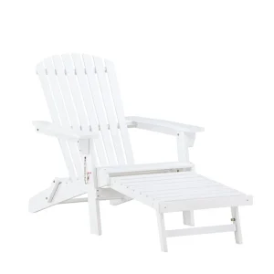 Rebellenclub Ligstoel Papavero - Wit Hout