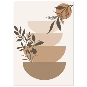 Artfulprints  Boho – Botanical stack   Poster A4 21x29.7 cm