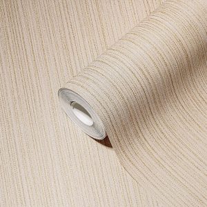 A.S. Création behang effen beige, goud en grijs - 53 cm x 10.05 m - AS-388196