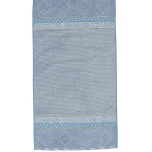 Pip Studio handdoek Soft Zellige - 55x100 cm - blauw grijs