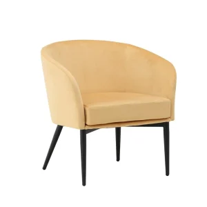 Rebellenclub Fauteuil Minerva - Geel Velours