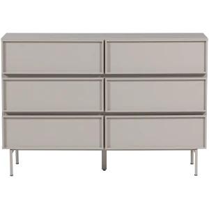 WOOOD ladekast 6 lades Tours - Melamine/MDF - Zand - 80x120x42