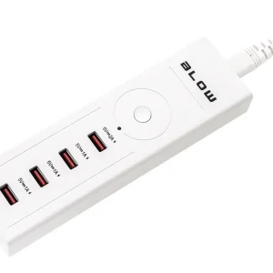 4-port USB lader 220v incl. snoer