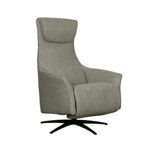 LABEL51 Elektrische Fauteuil Lund - Grijs/Zwart - 74x83x112cm