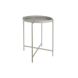 Leitmotiv bijzettafel Meseta - grijs - 40x40x49cm