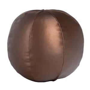 WOOOD bal kussen klein Rodeo - Metallic - Warm Bruin - 30x30x30