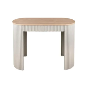Leitmotiv side table Estriado - grijs - 100x40x76.5cm