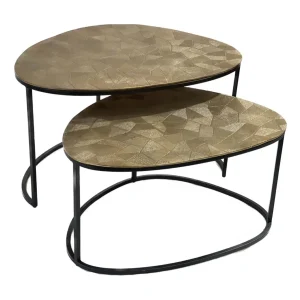 Starfurn  salontafel Lou - brons - 65x90x50cm