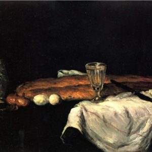 Paul Cézanne – Still life with bread and eggs