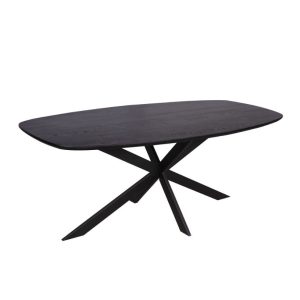 Eiken Eettafel Ferris Deens Ovaal Black