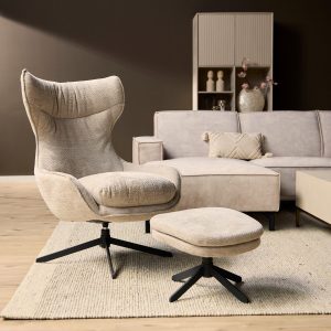 Fauteuil Olivia met voetenbankje -show-