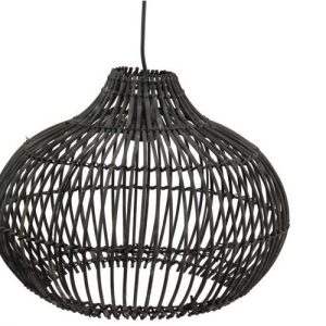 Rotan Hanglamp Zwart