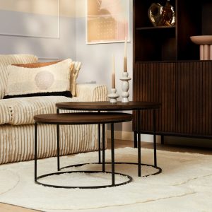Salontafel Madison Brown set van 2