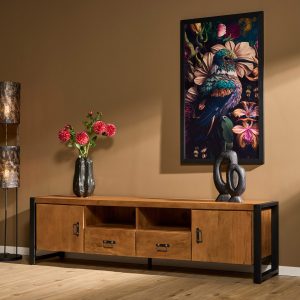 Tv meubel Boaz met deuren en lades | 200 cm