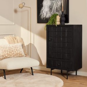 Kabinet kastje Brandy Black | 60 cm -show-