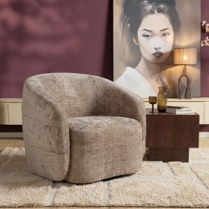 Draaibare Fauteuil Yara Clay