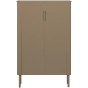 WOOOD kast 2-deurs Gunnar - Grenen - Mud - 135x85x39