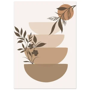 Artfulprints  Boho – Botanical stack   Poster 50x70 cm