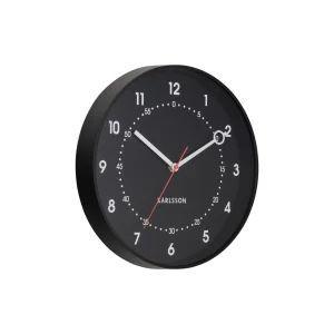 Karlsson wandklok Fresco - zwart - Ø31.5cm