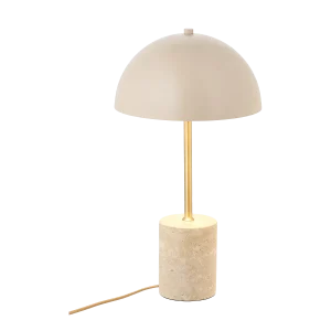 Artichok Lily Marmer Tafellamp Zand - Ø 25 x 45 cm