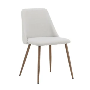 Rebellenclub Eetkamerstoel Kangasala - Set van 2 - Beige Linnen