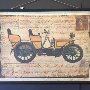 Schoolposter Gele Auto