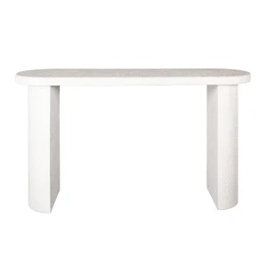 Giga Meubel Sidetable Arch Stone - Wit Composiet - 140x40x77cm
