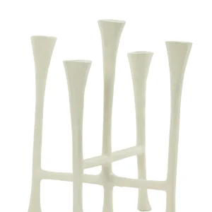 Light & Living kandelaar OLIVIER - 25.5x21.5x28cm - wit