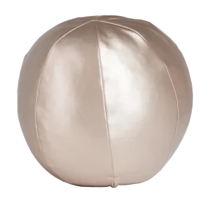 WOOOD bal kussen klein Rodeo - Metallic - Naturel - 30x30x30