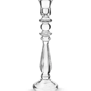 vtwonen Kandelaar - Glas - Transparant - 10x35cm