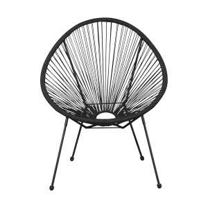 Lisomme Bo draad tuinstoel zwart