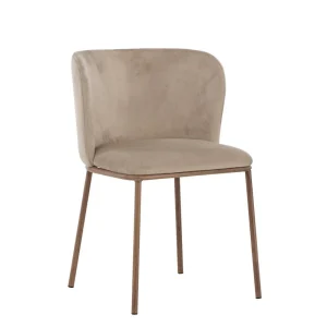 Rebellenclub Eetkamerstoel Ika - Set van 2 - Beige Velours