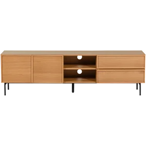 WOOOD tv meubel Tours 180 cm - Melamine/MDF - Naturel - 51x180x42