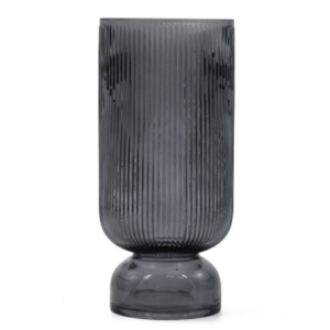 Glazen Vaas/kaarsenstandaard donker