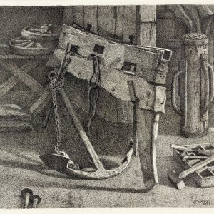 Het anker in de schuur van Jopie Huisman 1973