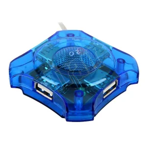 4Poort USB 2.0 Hub Blauw