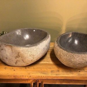 Waskommen van natuursteen