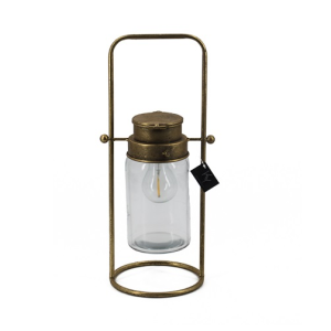 Windlicht goud groot