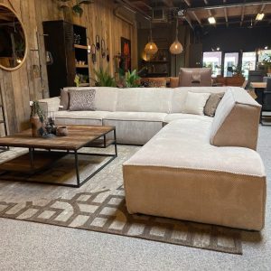 Hoekbank Puffy Beige